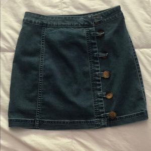 Free people denim skirt